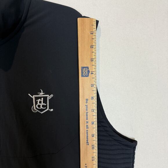 Under Armour Storm Golf Vest Mens M Black Tippecanoe Lake Golf Club Full Zip - Picture 13 of 13